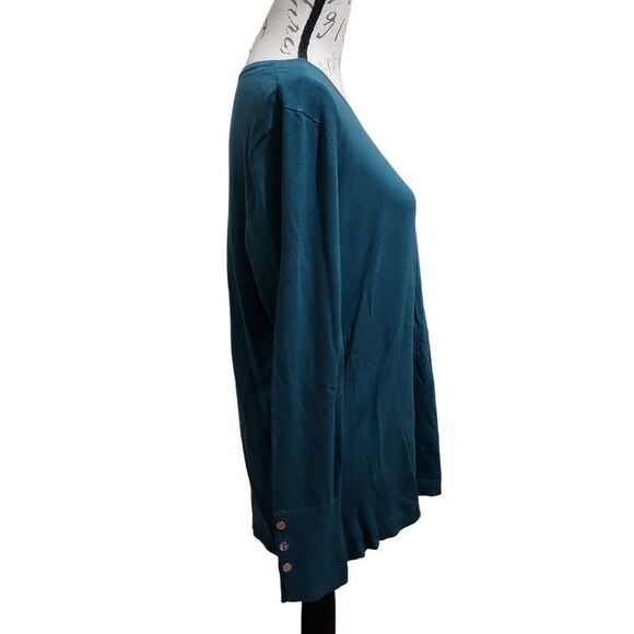 Jm COLLECTION Knit Long Sleeve Top - Picture 3 of 7